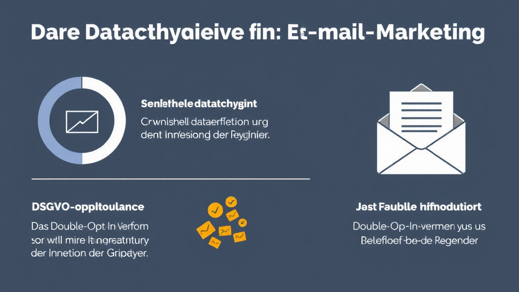 Grafik über die Datenhygiene im E-Mail-Marketing, zeigt saubere Datenerfassung, DSGVO-Compliance und das Double-Opt-In-Verfahren zur Einwilligung der Empfänger.