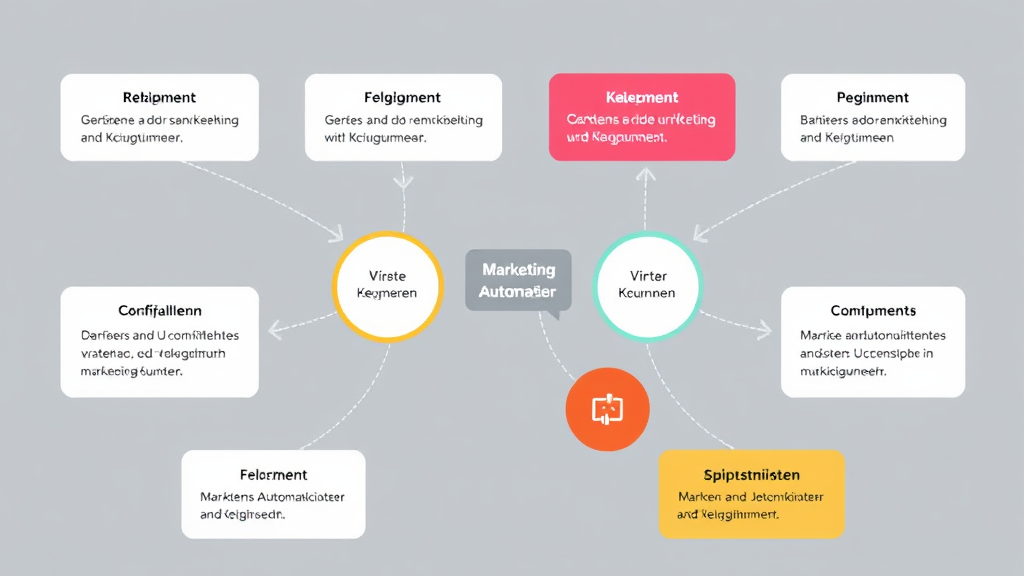 Illustration eines Interaktionsdiagramms, das den Dialog zwischen Kunden und Unternehmen durch Marketing Automation in verschiedenen Kommunikationskanälen zeigt.