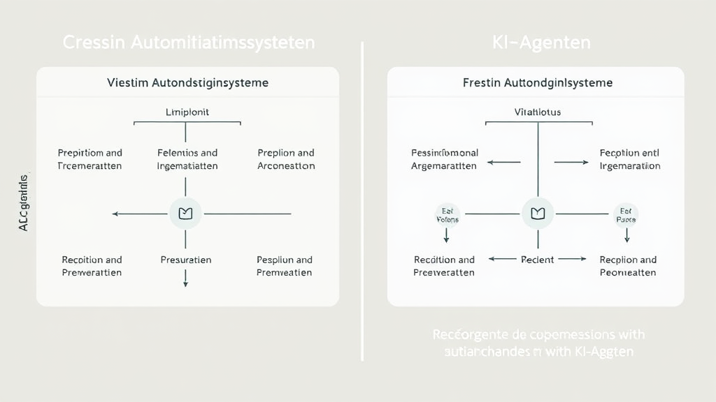 Vergleichsdiagramm zwischen klassischen Automatisierungssystemen und KI-Agenten, das deren Anpassungsfähigkeit und Reaktion auf Veränderungen visuell darstellt.